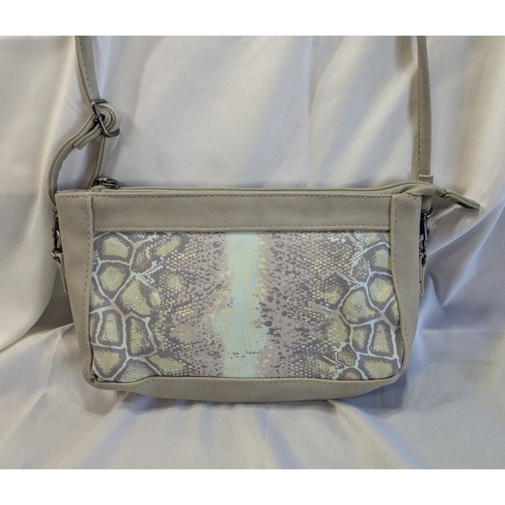 Donna Sharp Kentucky Original Crossbody w/Snake Print and Faux Leather